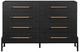 Four Hands Rosedale Ebony Oak 8-Drawer Dresser-1