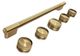 KitchenAid® 30" Brass Grip Commercial-Style Dual Fuel Range Handle and Knob Kit-0