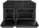 ZLINE 48" 6.7 cu. ft. Dual Fuel Range with 8 Burner DuoPro™ Cooktop and Dual Ovens in Black Stainless Steel -1