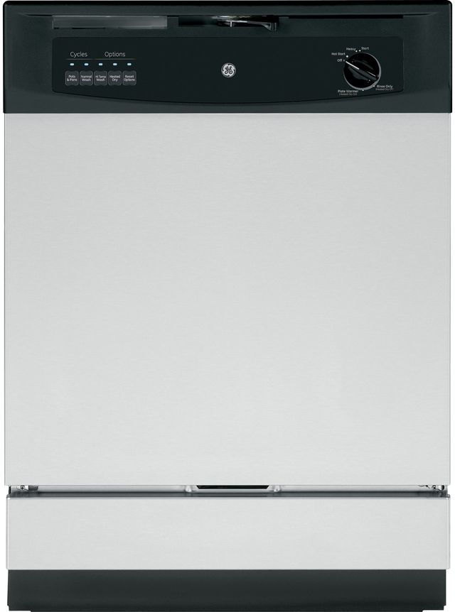 GE® 24" Built In Dishwasher-Stainless Steel-0