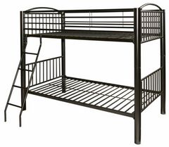 Powell® Heavy Metal Black Twin Over Twin Bunk Bed