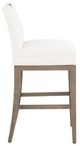 Fairfield® Customizable Entree Dining Nickel Metal Pull Short Back Bar Stool-2