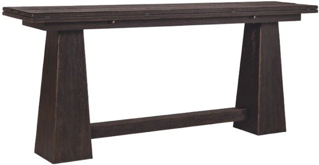 Hooker® Furniture Driftwood Burnt Timber Flip-Top Console Table-3