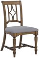 Flexsteel® Plymouth®  Distressed Medium Brown Upholstered Dining Chair-1