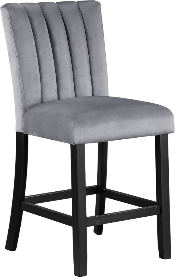 Crown Mark Pascal Black/Gray Counter Chair-0