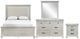 New Classic® Home Furnishings Silver Sands 4-Piece Gray California King Panel Bedroom Set-0