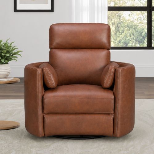 Parker House® Radius Vintage Whiskey Leather Power Swivel Glider Recliner P1-3