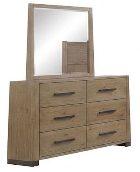 New Classic® Home Furnishings Viera Natural Oak Dresser and Mirror-0