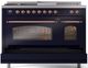 Ilve® Nostalgie II Series 48" Midnight Blue Pro Style Dual Fuel Range-4