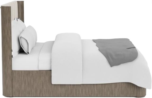 Riverside Furniture Sariel Designer Espresso Queen Upholstered Panel Bed-3