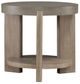 Liberty Furniture Affinity Gray Round End Table with Dusty Taupe Base-0
