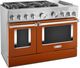KitchenAid® 48" Scorched Orange Pro Style Dual Fuel Range with Griddle-2