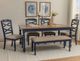 Powell® Trimble 6-Piece Beige/Brown/Navy Dining Set-1