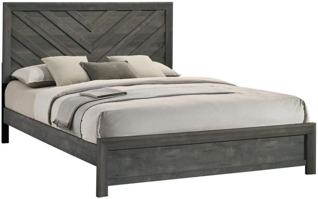 Crown Mark Valor Gray Youth Full Panel Bed-0