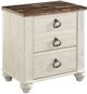 Signature Design by Ashley® Willowton 5-Piece Whitewash Queen/Full Panel Headboard Bedroom Set-5