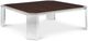 Century® Customizable Thomas O'Brien Phoenix Oak Wood Top Square Coffee Table with Acrylic Base-0