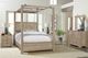 Artisan & Post by Vaughan-Bassett Cool Rustic Clear Maple Queen Mirrored Canopy Bed-1