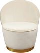 TOV Furniture by TOV Slashed Cream Julia Velvet Junior Chair-1