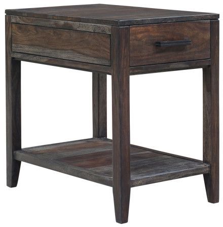 Porter International Designs Fall River Obsidian Recliner Table-3