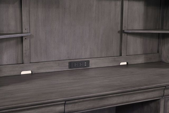 aspenhome® Sinclair Ash Grey Credenza and Hutch-2