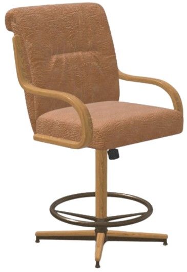 Chromcraft Customizable Denton Swivel Tilt Counter Height Dining Stool-3