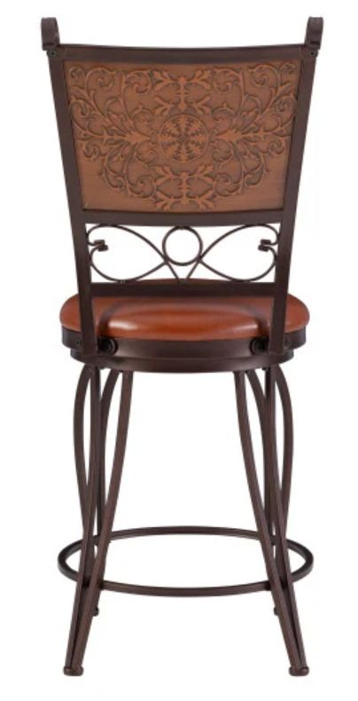 Powell® Bernet Bronze/Copper Stamped Counter Stool-4