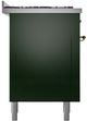 Ilve® Nostalgie II Series 60" Emerald Green Pro Style Dual Fuel Range-2