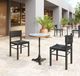Zuo® Modern Gazebo Gold/Gray Aluminum Outdoor Dining Table with Black Base-5