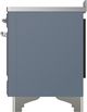 Ilve® Majestic III 48" Blue Gray Pro Style Induction Range with 6 Elements and Chrome Trim-4
