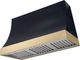 AGA Marquee 48" Gloss Black Wall Mounted Range Hood  with Brushed Brass Trim-0