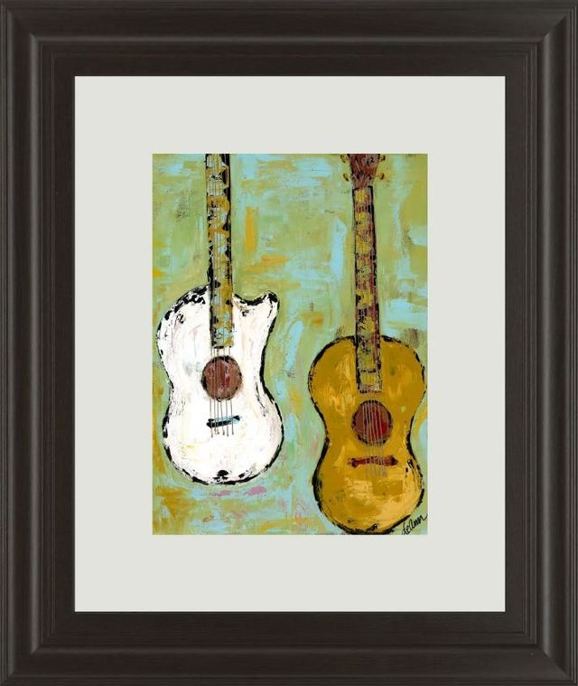 Classy Art Six Strings IIl by Deann Herbert Framed Print Wall Art-1