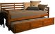 Kodiak Furniture Boho Linen Stone/Barbados Twin Daybed with Trundle Bed and Mattresses-0