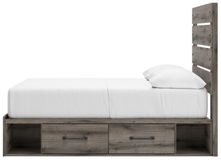 Graystorm Full Storage Bed - Brown Gray