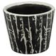 A & B Home 4-Piece Black/White Planter Set-3