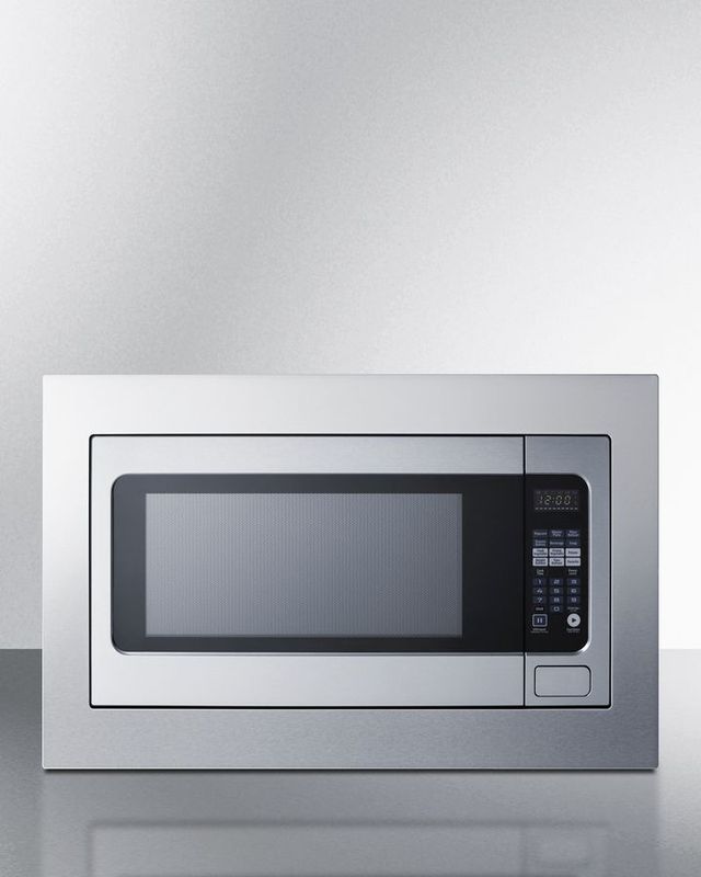Summit® 30" Stainless Steel Built-In Microwave Trim Kit-2