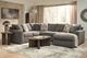 Signature Design by Ashley® Rosston 3-Piece Espresso U-Shaped Sectional and Chaise-2