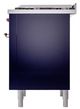 Ilve® Nostalgie II Noblesse 36'' Midnight Blue Pro Style Dual Fuel Range with Copper Trim-3