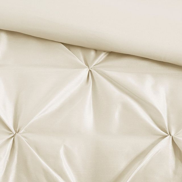 Olliix by Madison Park Laurel 7 Piece Ivory Queen Tufted Comforter Set-3
