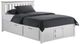 Night & Day Furniture™ Spices Bedroom White Twin Drawer Pedestal Bed-0