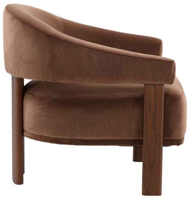Dovetail Furniture Averie Brown/Hudson Chocolate Occasional Chair-2