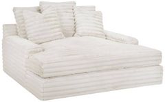 Franklin™ Grand Cloud Cream Home Theatre Chaise Lounge with Dual USB Charging Ports