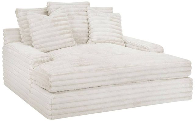 Franklin™ Grand Cloud Cream Home Theatre Chaise Lounge with Dual USB Charging Ports-0
