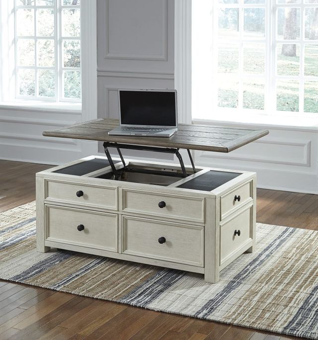 Signature Design by Ashley® Bolanburg Two-tone Lift Top Coffee Table-11