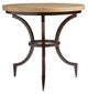 Tommy Bahama® Furniture Los Altos Flemming Oak Top End Table with Brown Metal Base-0