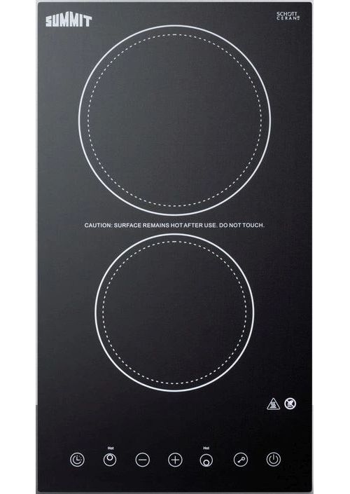 Summit® 12" Black Electric Cooktop-0