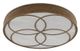 Currey & Company Bramshill Rustic Gold/Alabaster Flush Mount Light-1