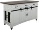 International Furniture Direct Pueblo White Kitchen Island-0