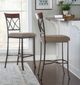 Powell® Hamilton Bronze/Medium Cherry Bar Stool-1