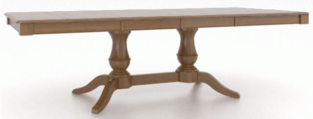 Canadel Customizable Gourmet 102" VS Base Dining Table with Two Removable Leaf's-0