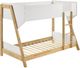 Coaster® Wyatt Natural/White Twin Over Twin Bunk Bed-0